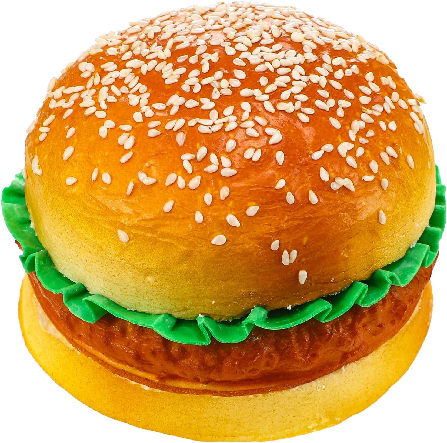 CroBlissful 3 Pcs Artificial Hamburgers Realistic Fake Food Bread Model Photography Prop for Kitchen Food Fake Display Home Kitchen Party Decoration