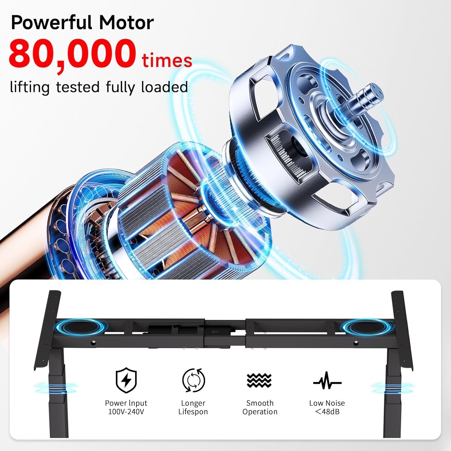 Diagram of the powerful and quiet dual motor system