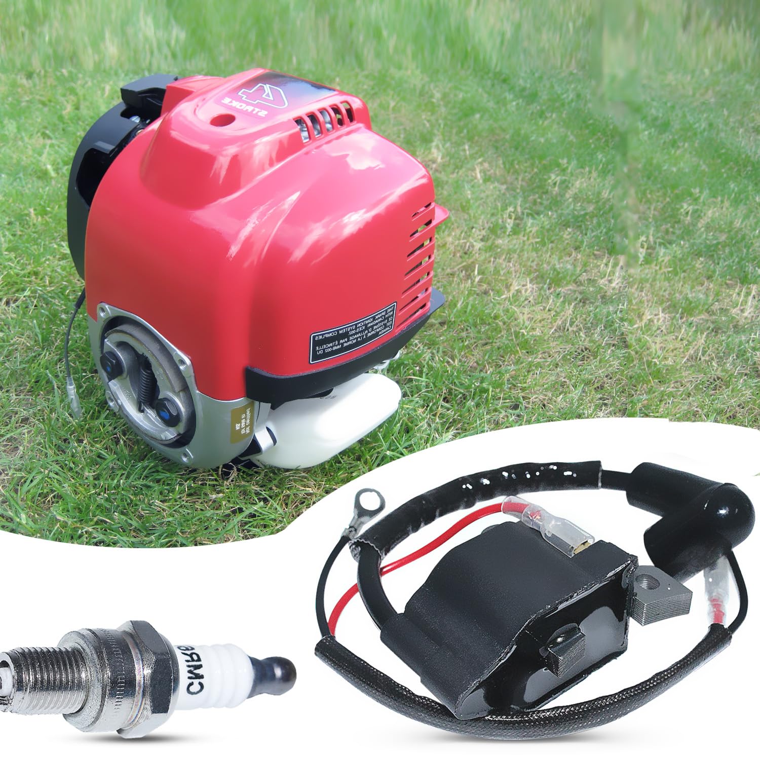 Bobina Di Accensione Con Candela Per Motore Honda GX390 E GX340 - Ricambio ADEFOL