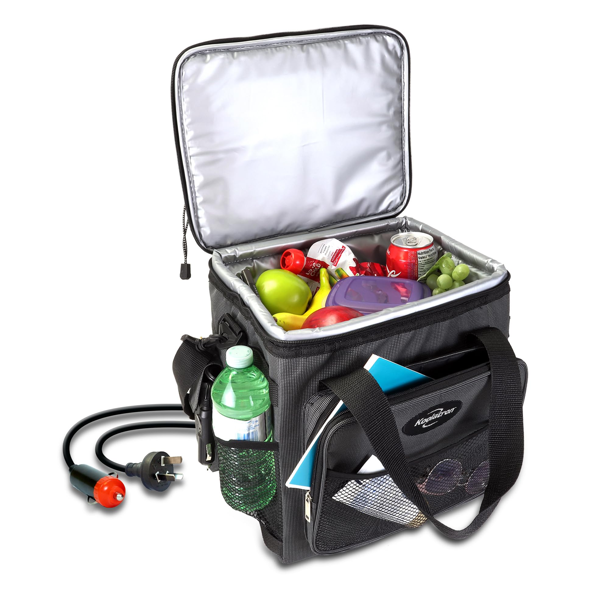 Koolatron Sac Isotherme 13L Glacière Électrique Glacière Portable 12V Mini Réfrigérateur Étanche Voiture Bandoulière Réglable Sacs Souples pour Déjeuner Boissons Camping