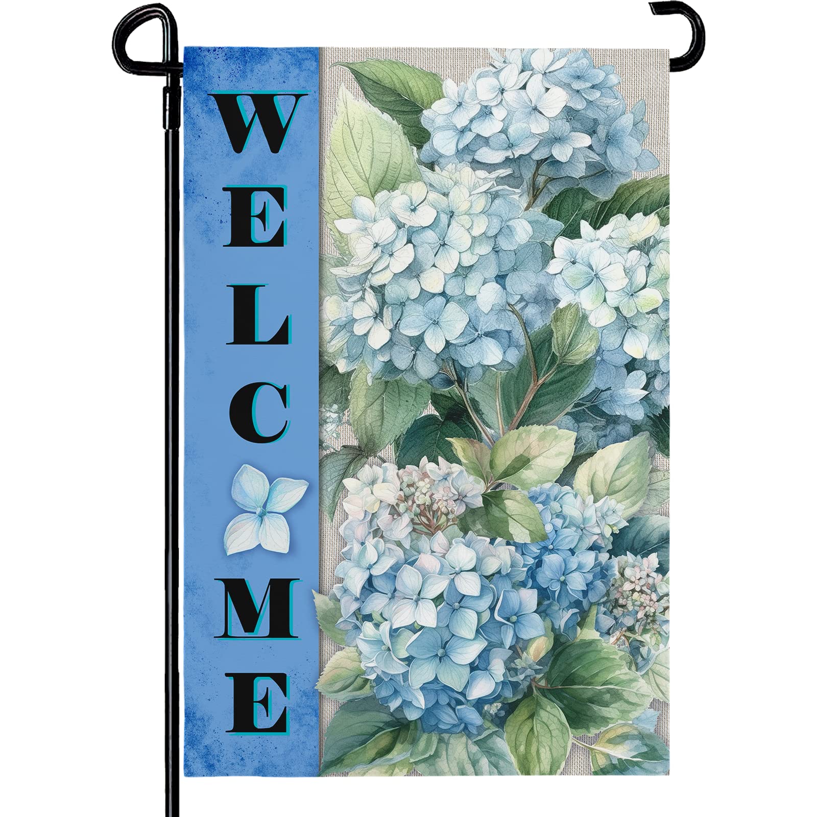 Amazon.com : Dacawin Hydrangea Garden Flags Welcome Spring Summer