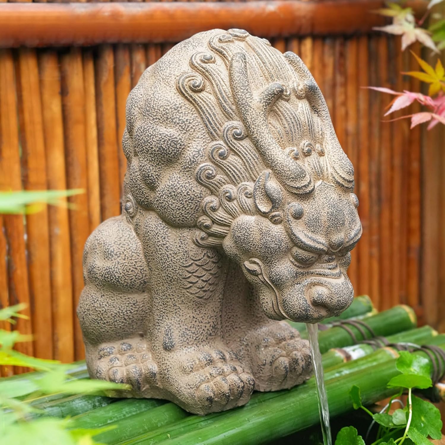 Garden Pond Spitters, Animal Pond Fountains, Fish Tank Automatic Circulation Water Landscaping Ornaments, with Water Pump and Hose, for Above Ground Pools