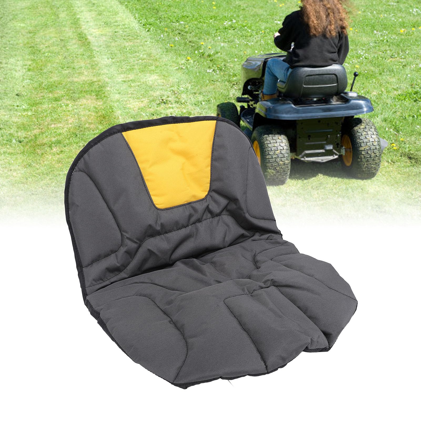 Coprisedile Trattore Tosaerba Oxford Impermeabile - Imbottito Con Tasca Posteriore - Foto 2