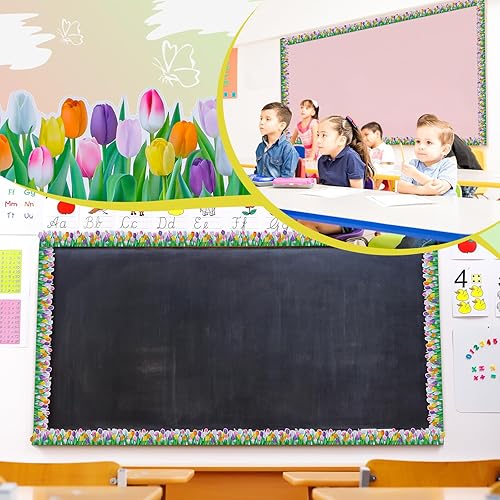 Vista 56 de Spiareal Tablero de anuncios con borde de muñeco de nieve de 68.9 pies, borde de flores, playa, sol, eucalipto, bandera de pata, sombrero de globo