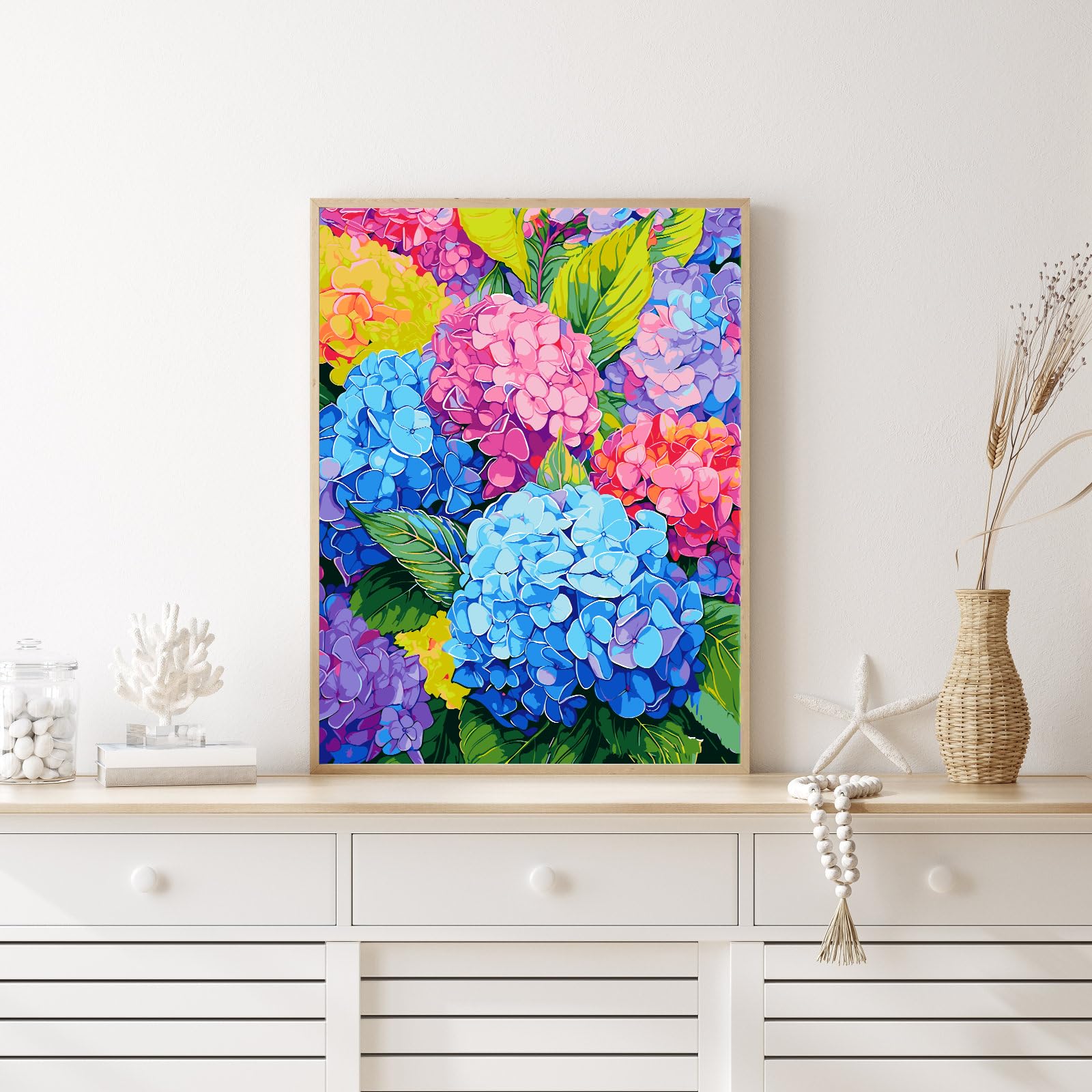 Malen Nach Zahlen Erwachsene - 40x50cm Blumen DIY Kit