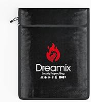 Vista 1 de Dreamix Bolsa de documentos ignífuga e impermeable, almacenamiento seguro, objetos de valor, joyería en efectivo, documentos legales, archivo