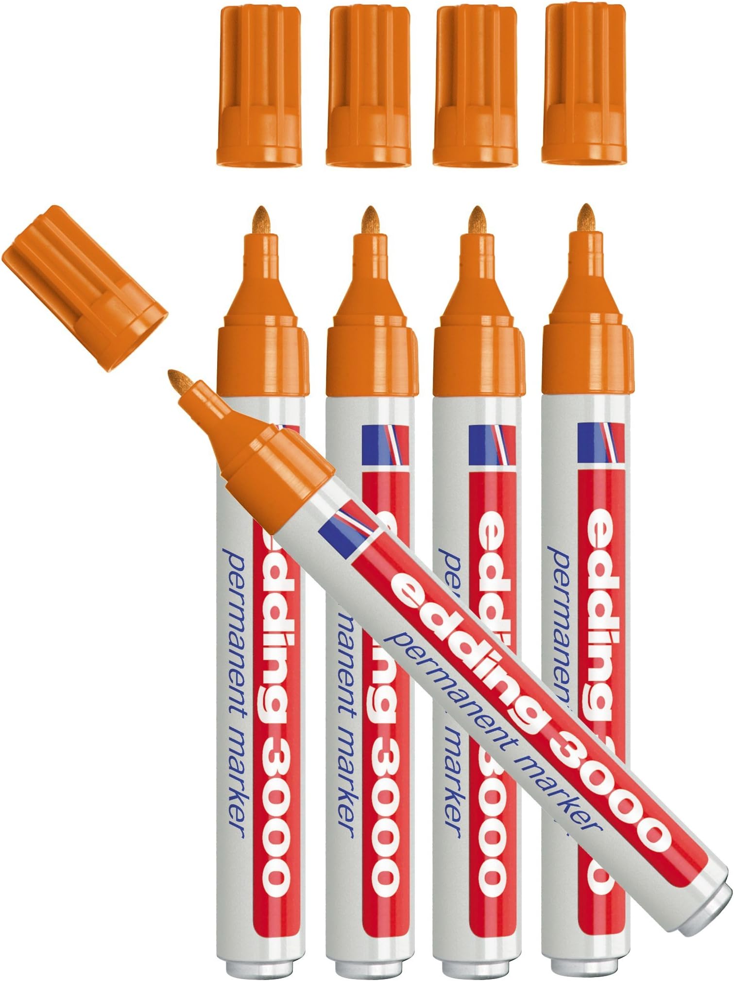 10 Edding 3000 Permanent Marker – Schwarz, Rundsp Produktbild-Vorschau 1