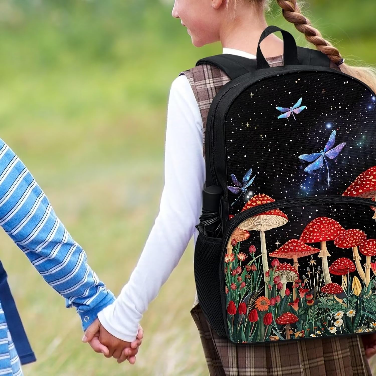 Mushroom Backpack for Kids Boys Girls Childish Lightweight Kid Backpack Preschool School Children Bag Bookbag for Junior Primary Student Travel Bag Schoolbag for Junior Primary