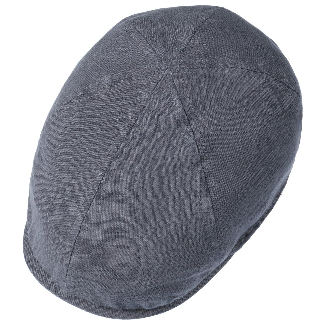 Lipodo Leinen Flatcap Herren Stretchband Beige Dunkelblau Schirmmütze Frühling Sommer Atmungsaktiv