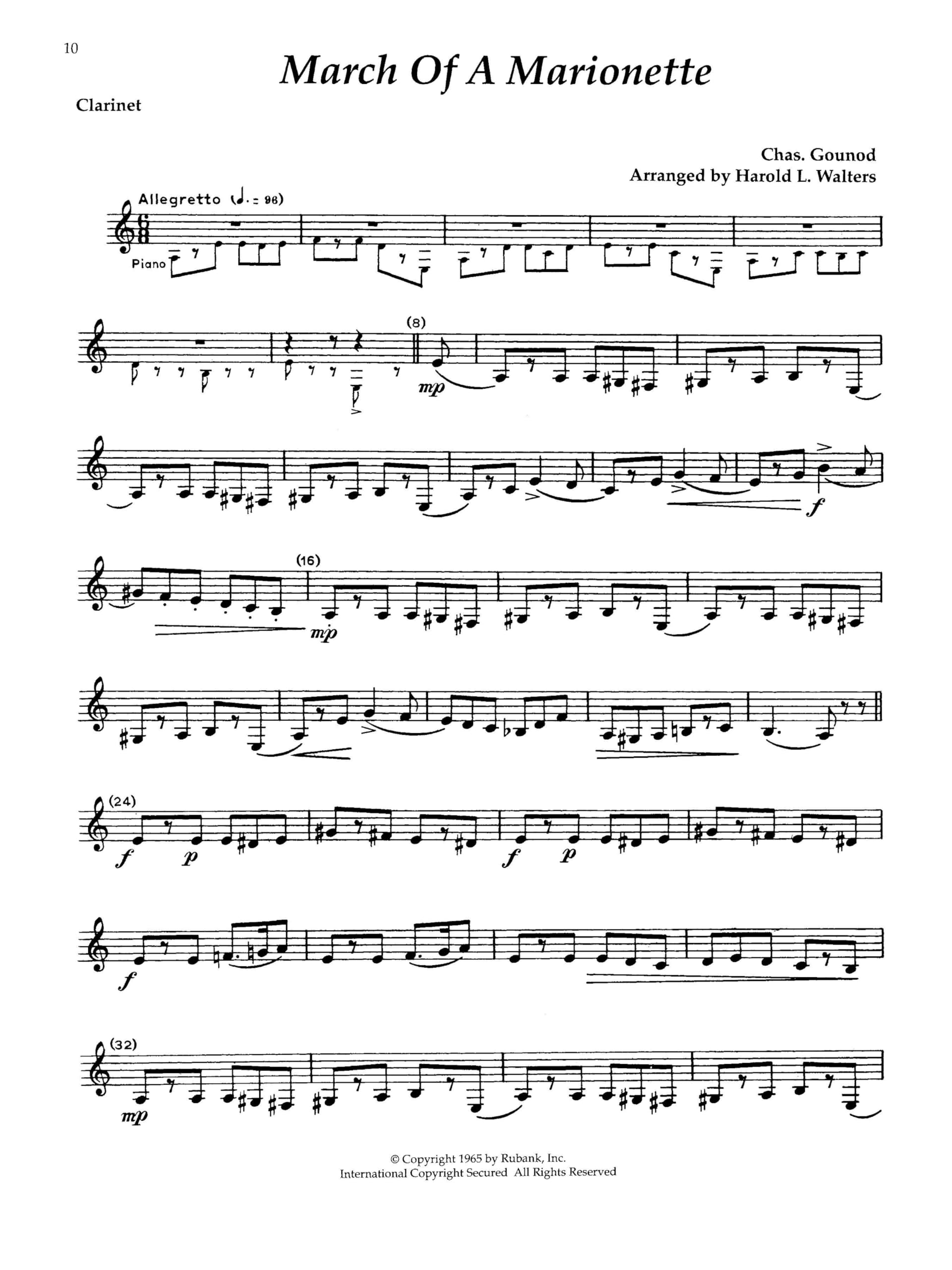 Rubank Book of Clarinet Solos - Easy Level: Book with Online Audio (Stream or Download)