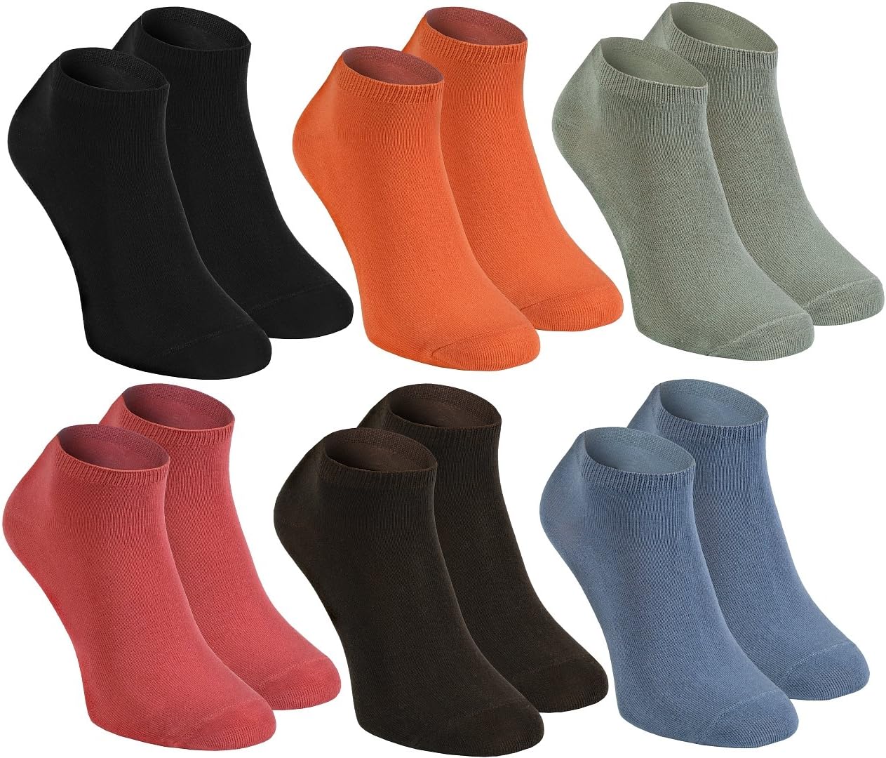 Rainbow Socks - Women Men Low Sneaker Bamboo Socks - Sneaker