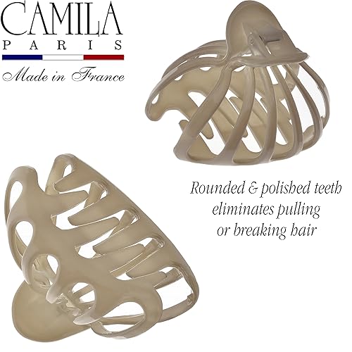 Miniatura 2 de Camila Paris CP3537 - Pinza para el pelo de pulpo francés, pinzas grandes para cabello grueso, pinza de pelo grande para cabello largo, pinzas