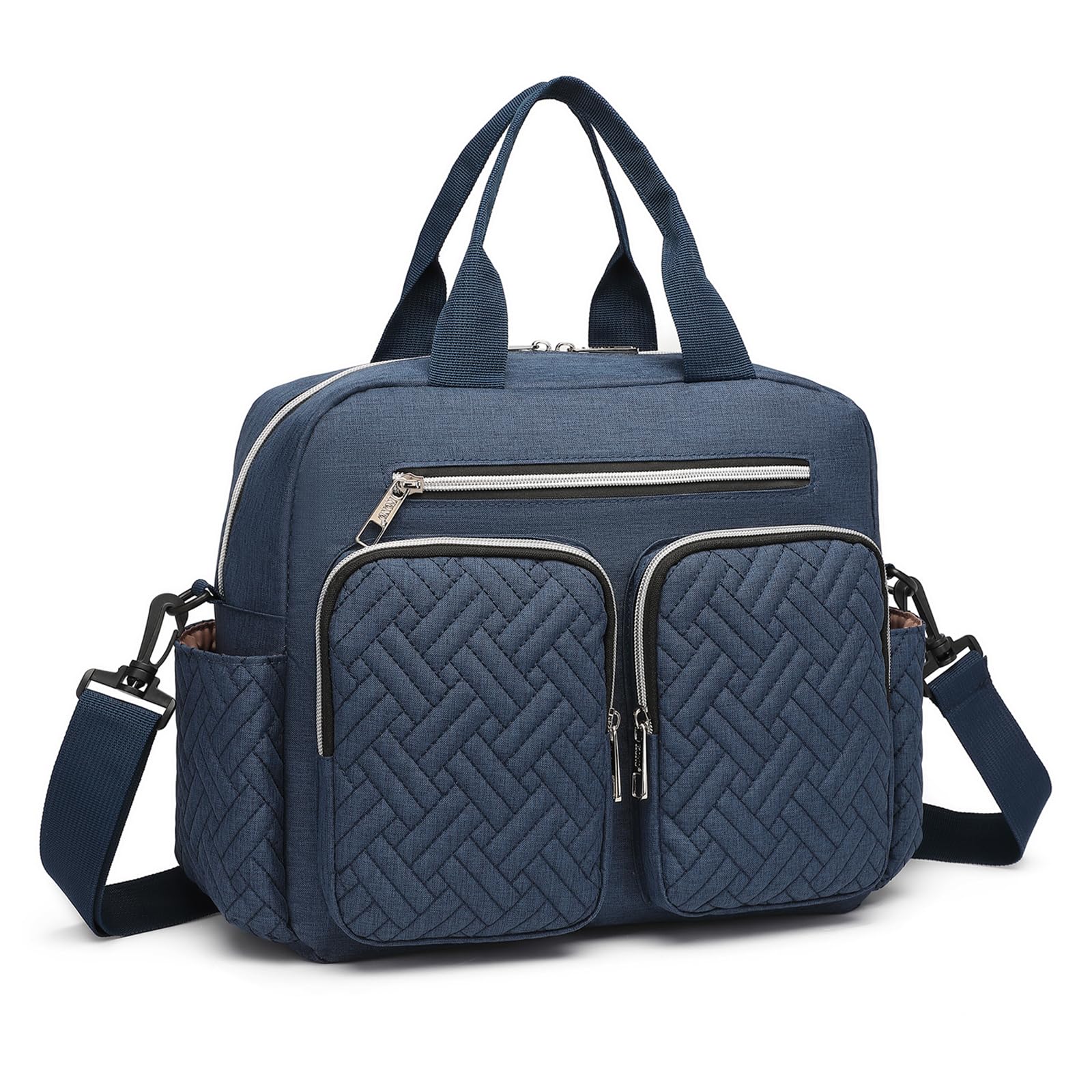 Kono Baby Changing Bag Nappy Changing Bags Multifunctional Baby Diaper Bag, Maternity Messenger for hospital with Insulated Pockets (Navy)