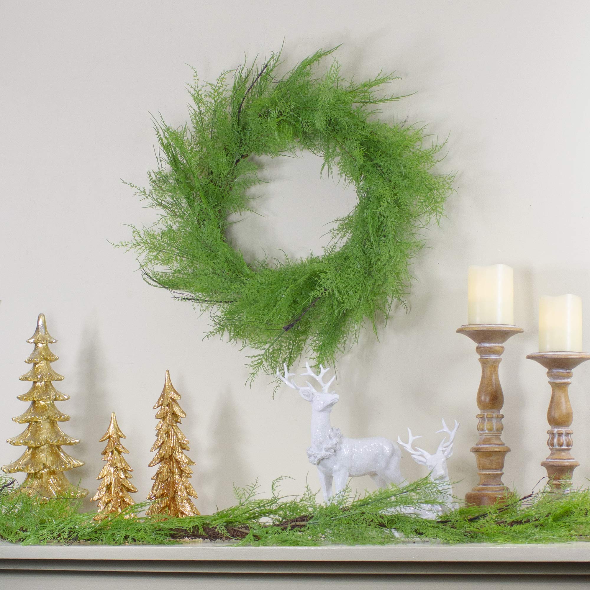 Real Touch™ Artificial Cedar Christmas Wreath - 24