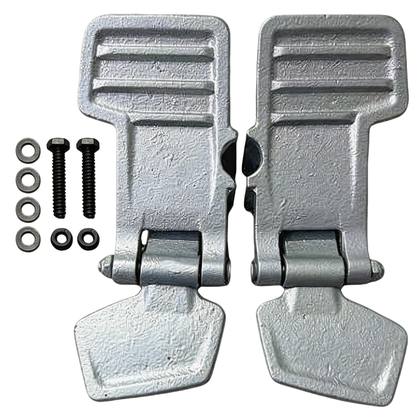 Pedale, 2 Pezzi di Pedali per Miniescavatore con Accessori di Montaggio Piastra Poggiapiedi in Ghisa per Escavatori per Asta da 18 mm Una Coppia di Pedali per Escavatore Destro e Sinistro