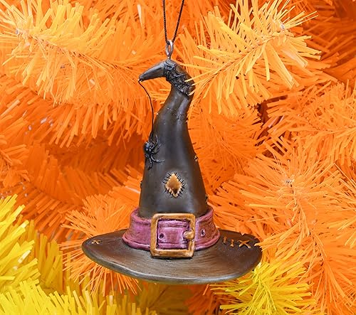 Miniatura 3 de Tree Buddees Sombrero de bruja con adorno de araña para Halloween