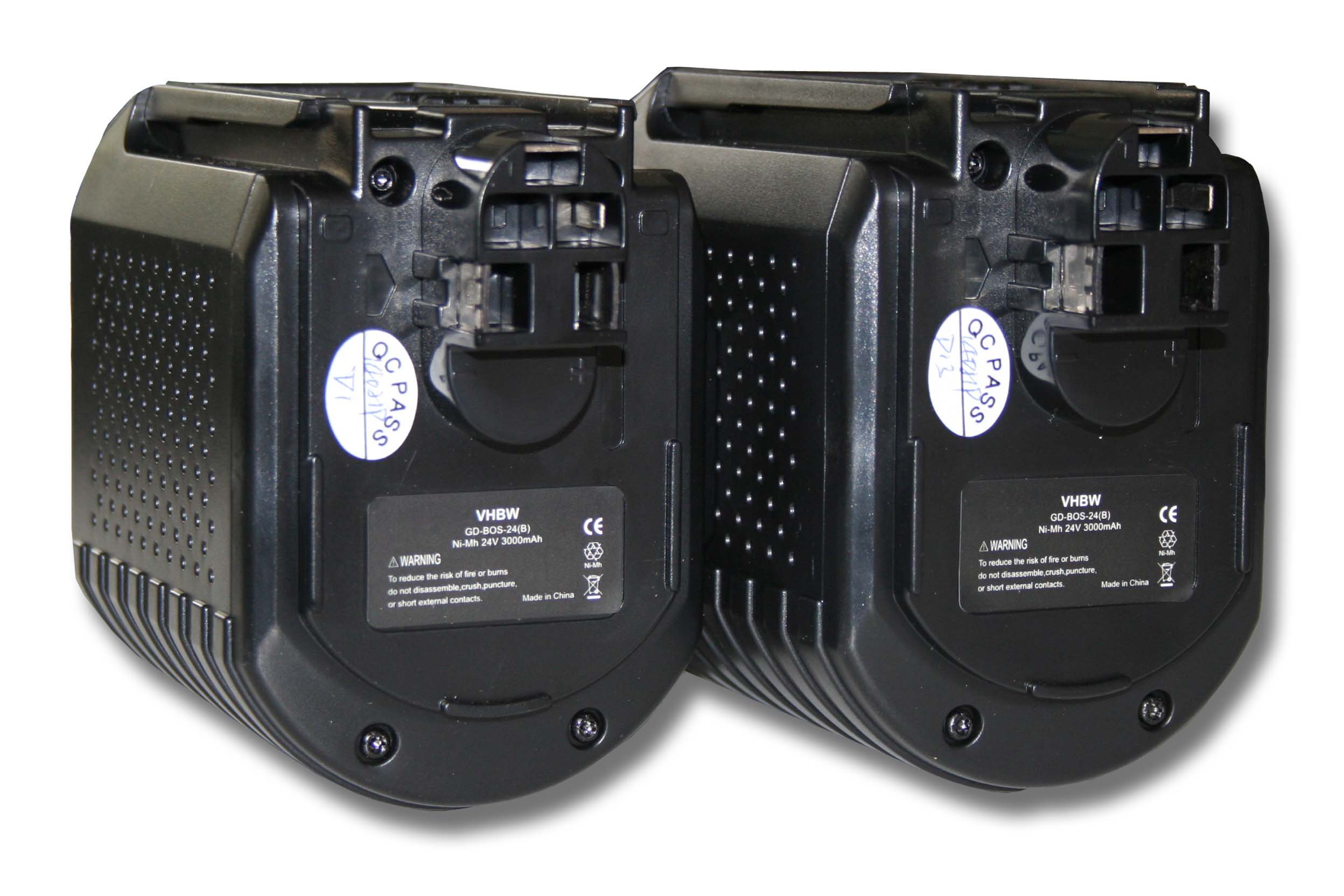 vhbw 2x batteria compatibile con Würth ABH 20-SLE, ABH 20 utensile elettrico (3000 mAh, NiMH, 24 V)