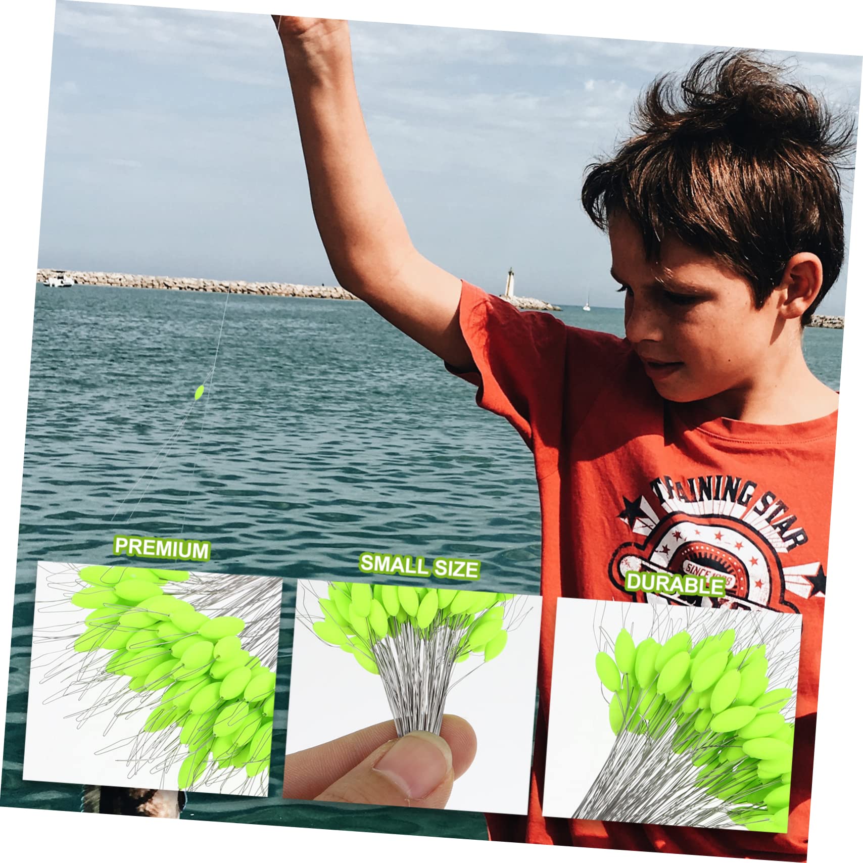 BESPORTBLE Flotteur de pêche Filet Carpe hameçon équipement Trousses pôle bouée Outils flottants Outil de pêche Fournitures de pêche Articles de pêche Plastique Green