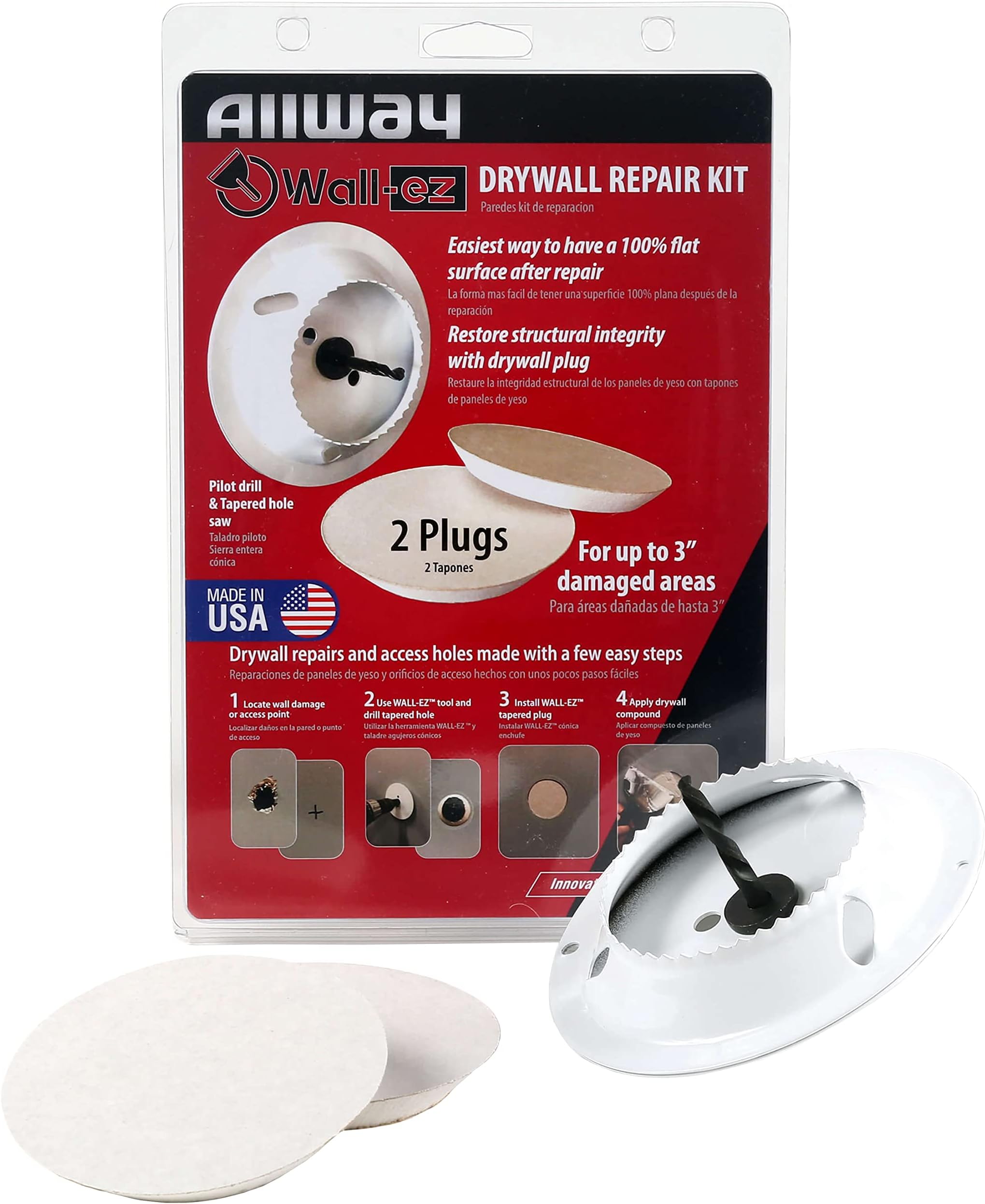 WEK2 Wall-EZ Drywall Repair Kit