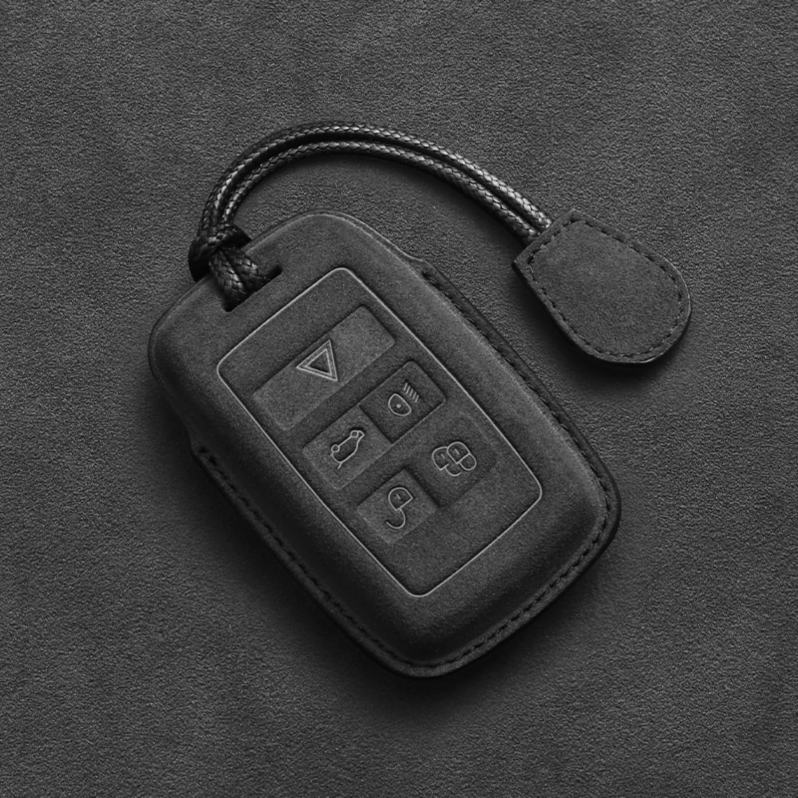 Étui clé Land Rover Range Rover en cuir suédé premium