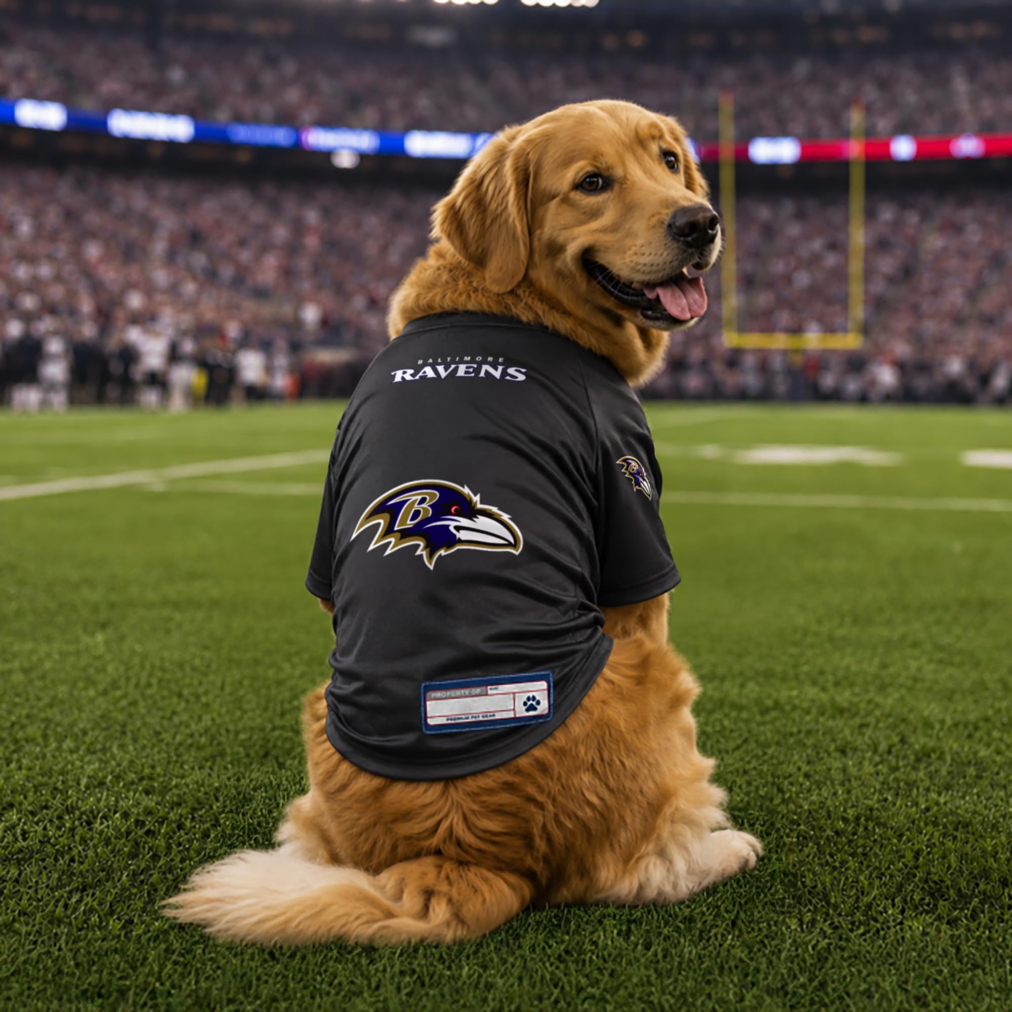 Littlearth Baltimore Ravens Camiseta Unisex para Mascotas, Color del Equipo, S