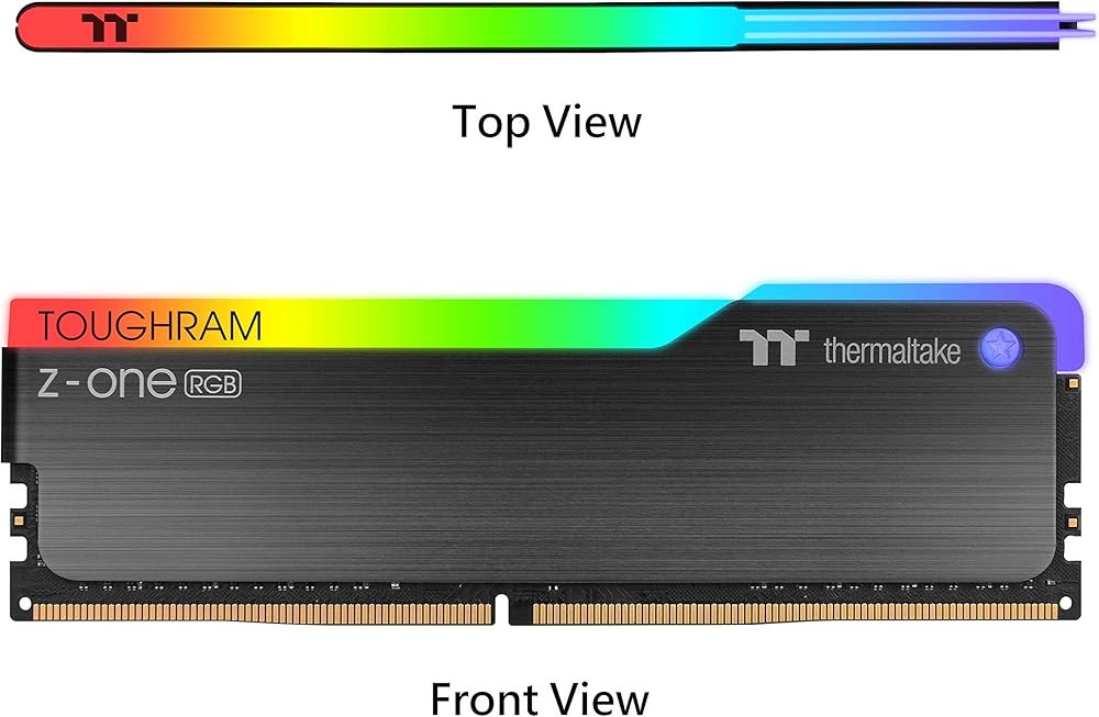 Thermaltake TOUGHRAM Z-ONE RGB DDR4 3200MHz 16GB (8GB x 2) 16.8 Million Color RGB Alexa/Razer Chroma/5V Motherboard Syncable RGB Memory thumbnail 5