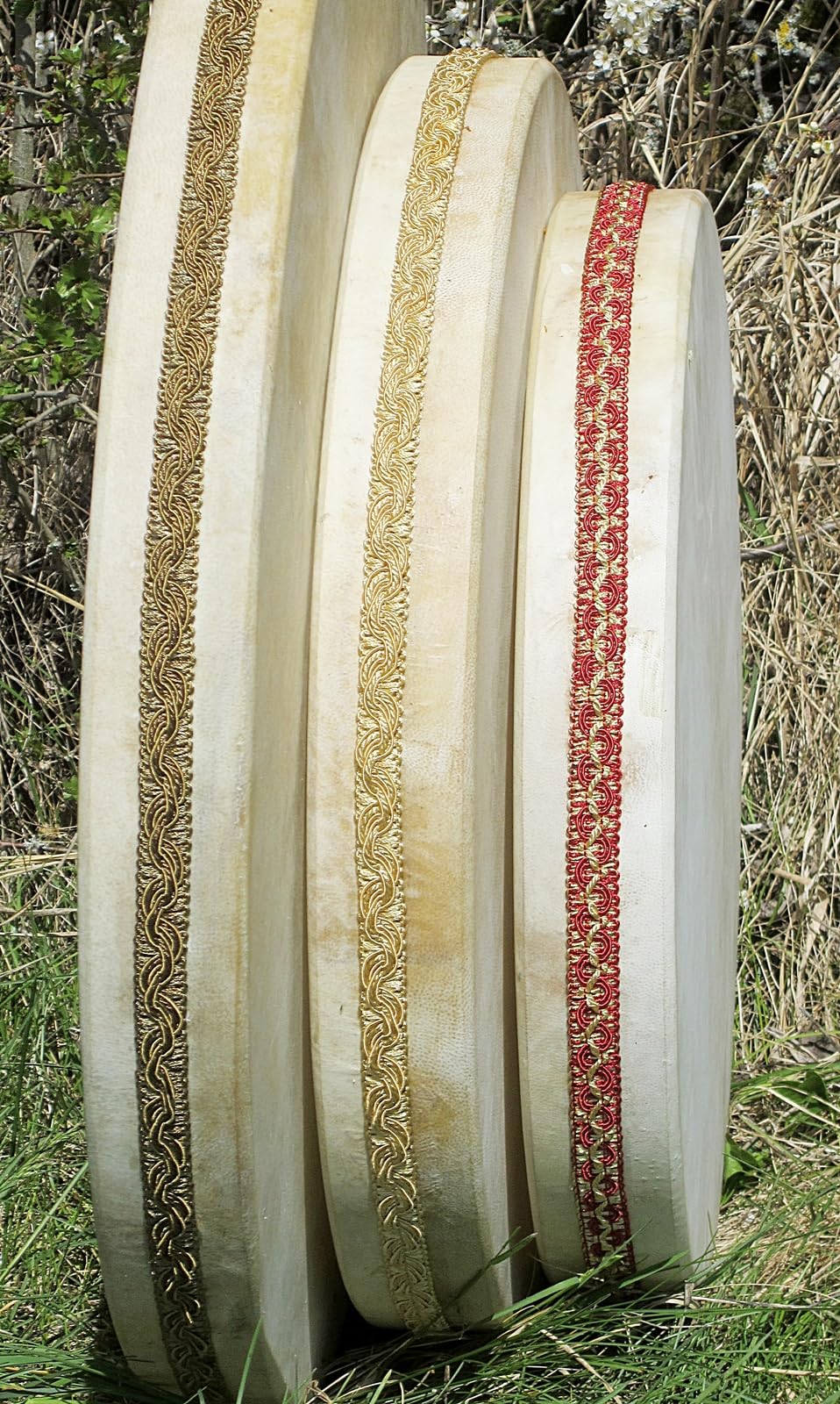 Ocean Drum - Tamburo con rumore marino per meditazione, misura 35,40,45 cm, 40 cm