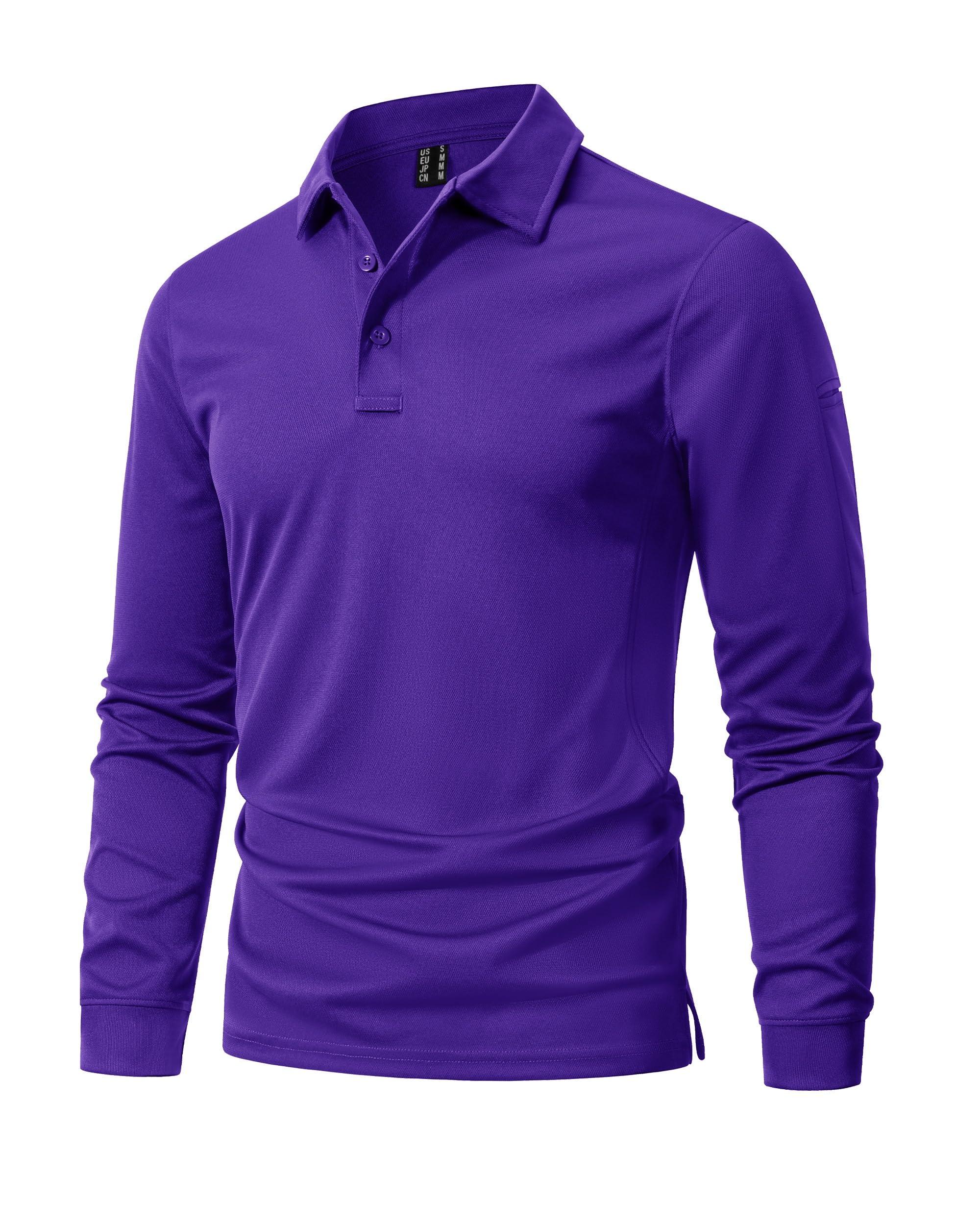MAGNIVIT Men's Polo Shirts Long Sleeve Tactical Polo