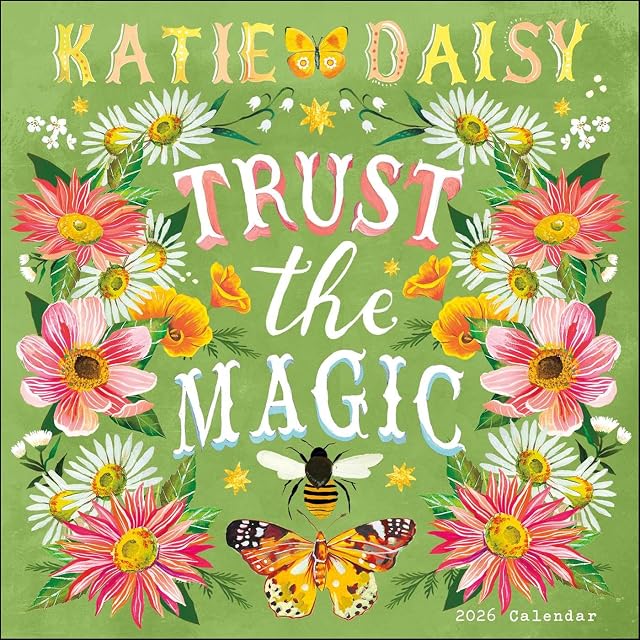Portada de Katie Daisy 2026 Wall Calendar