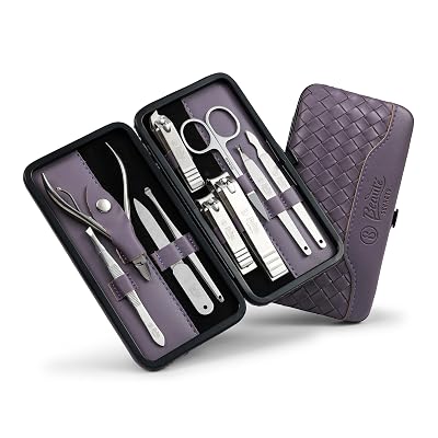 Beauté Secrets 10-Piece Nail Cutter Set – Premium Manicure Pedicure Kit for Women & Men with Nail Clippers, Nail Filer, 
