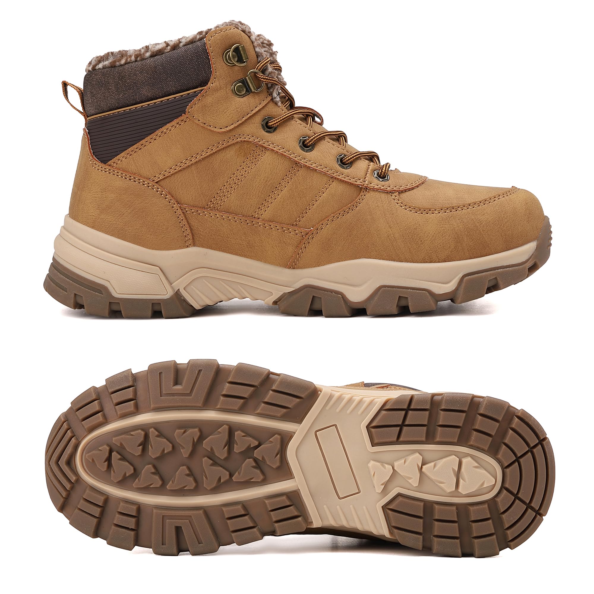 ARRIGO BELLO Stivali Uomo Invernali Scarpe Invernale Scarponcini Neve Stivaletti Antiskid Caldo Trekking Montagna Boots Taglia 41-46