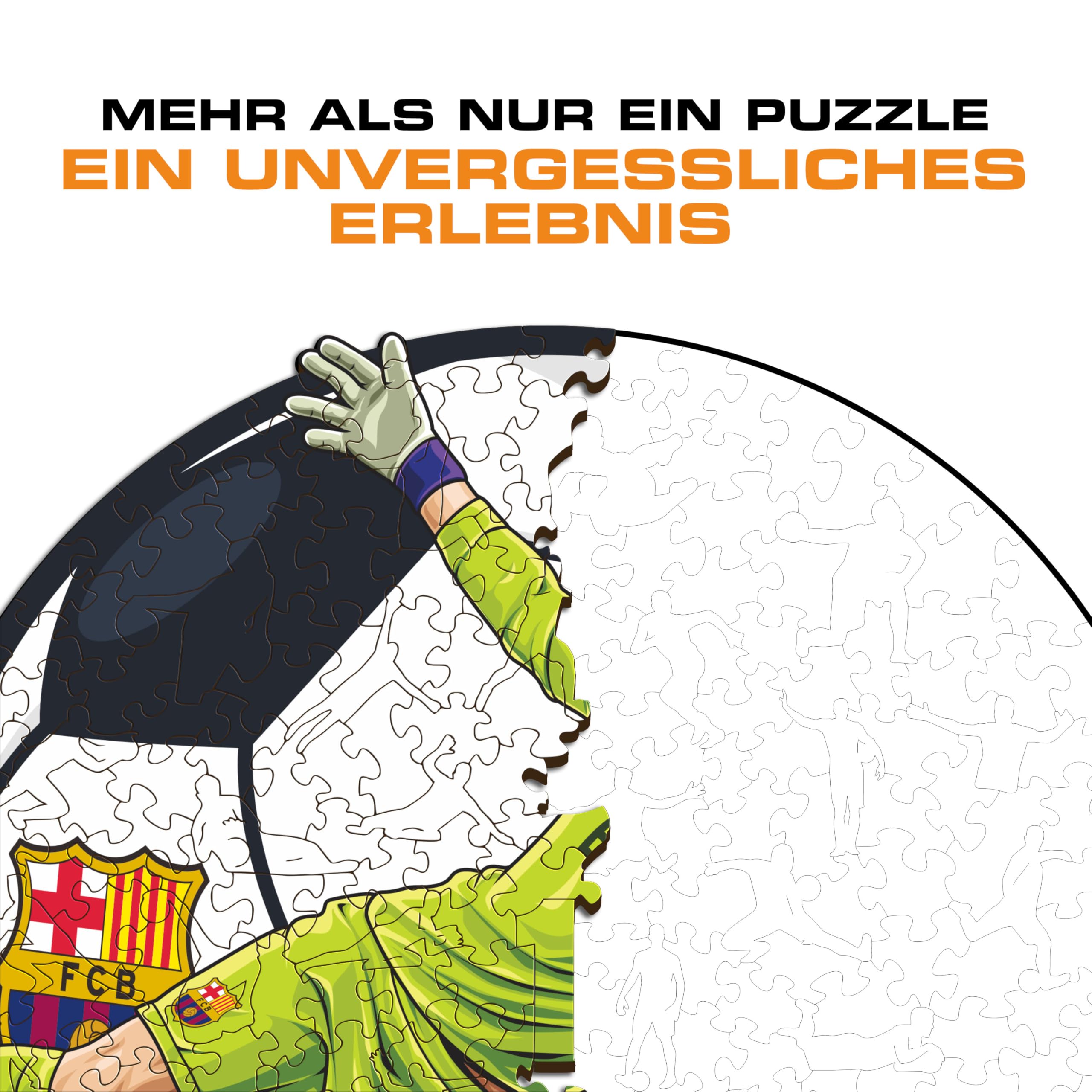 Iconic Puzzles - Barcelona, ​​​​TER Stegen, offiziell Lizenziertes Holzpuzzle, 100% nachhaltig, Geschenk für Erwachsene und Kinder, Größe L, 500 Teile