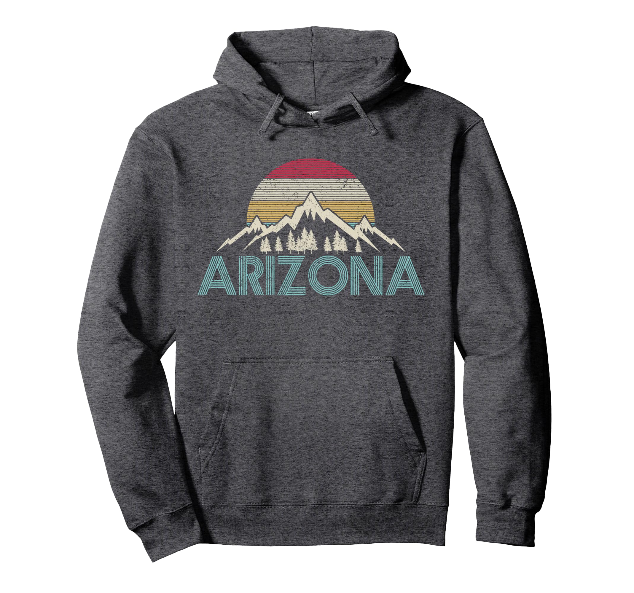 Arizona Vintage Retro Mountains Nature Hiking Souvenir Gift Pullover Hoodie