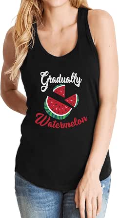 Amazon.com: Kihy Store Gradually Watermelon Lover Tank Top Shirt fot ...