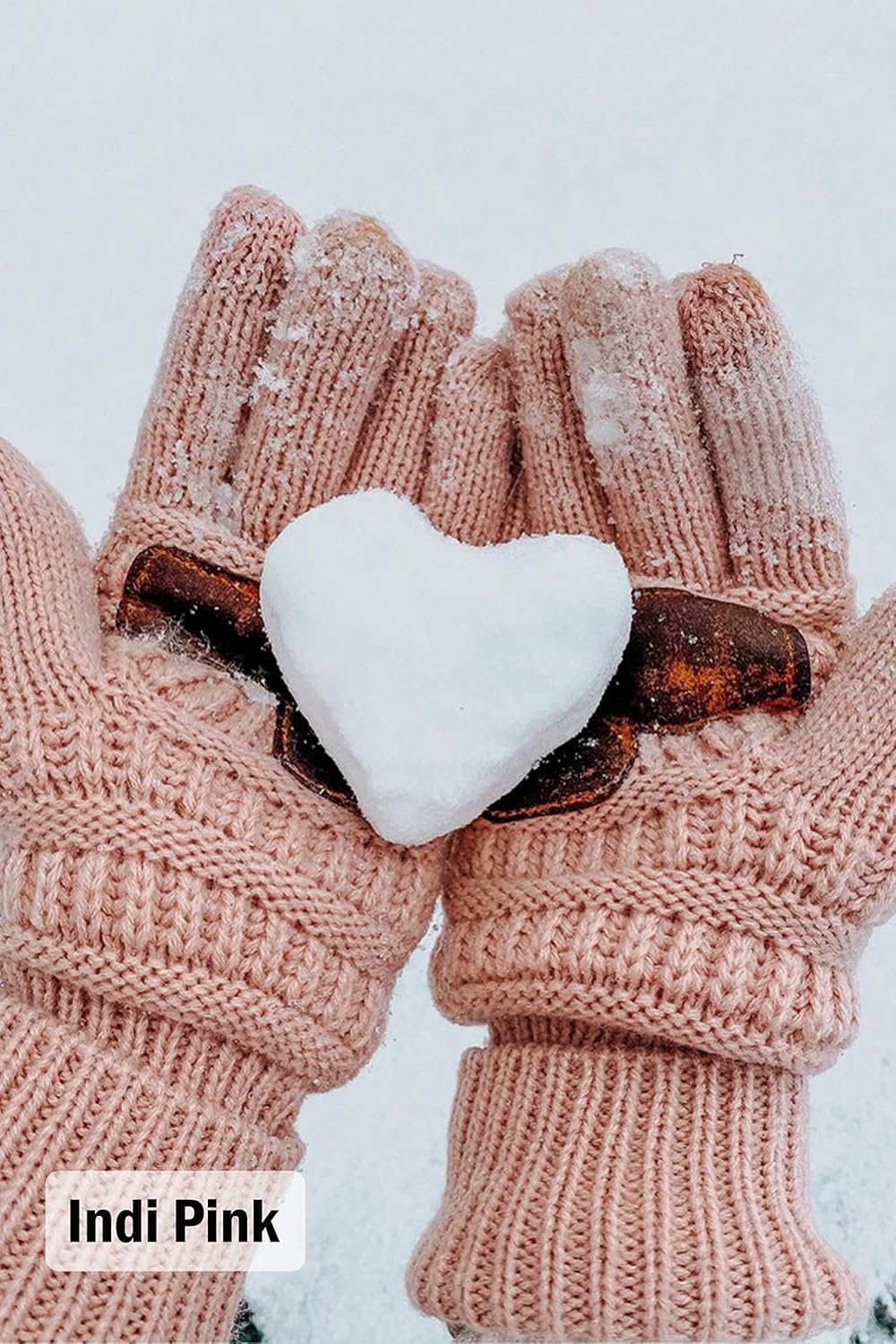 Funky Junque Womens Winter Gloves – Cute Knit Fleece Lined Touchscreen Texting Gloves for Women, Teen Girls Accessories - Image 2