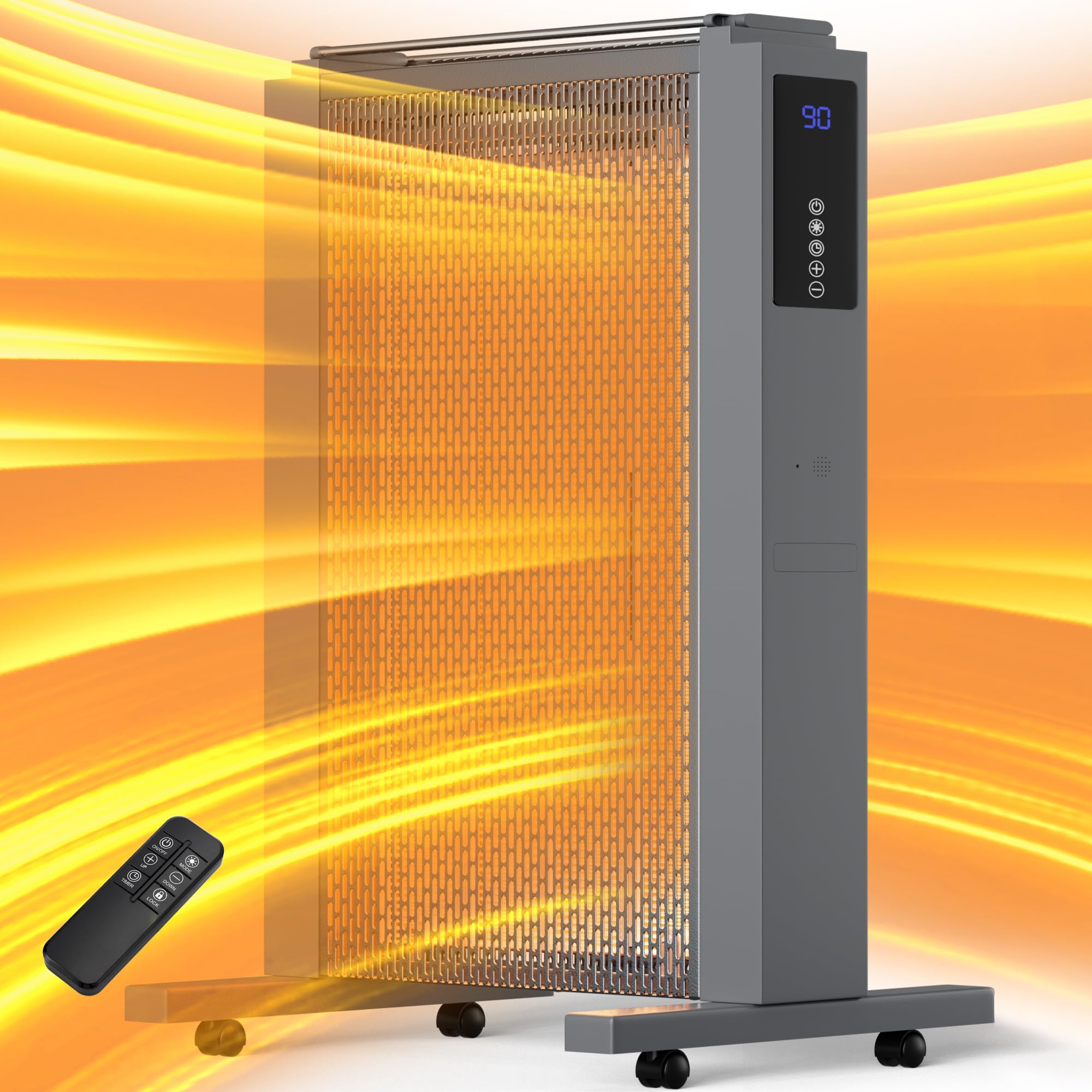 Space Heaters for Large Room Whole-Room Heating 1500 W Electric Heater with Tip-over Overheat Protection Radiator Heaters with