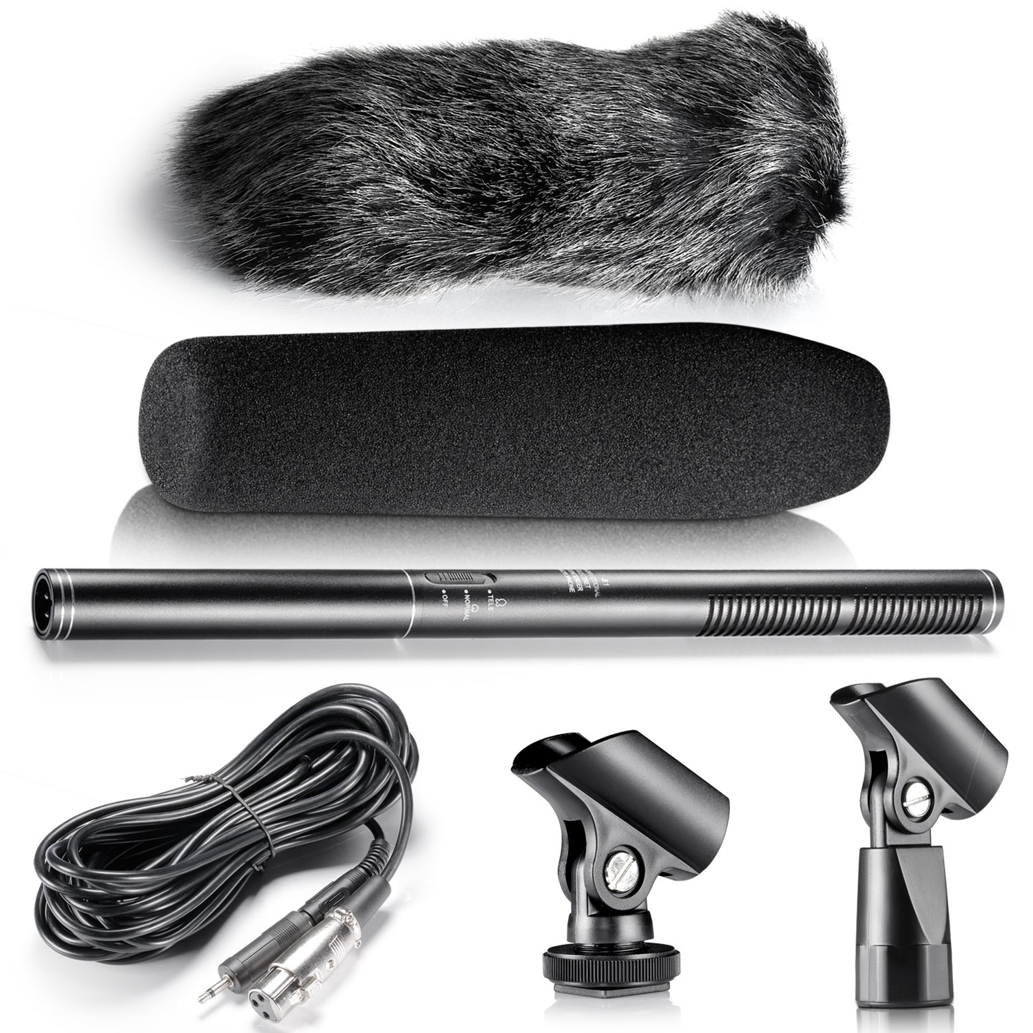 値引有　NEEWER NW-81 コンデンサーショットガンマイク NEEWER NW-81 SUPER UNI DIRECTIONAL ELECTRET CONDENSER MICROPHONE
