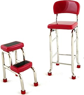 Aztec Imports, Inc. Dollhouse Miniature Red Kitchen Step Stool