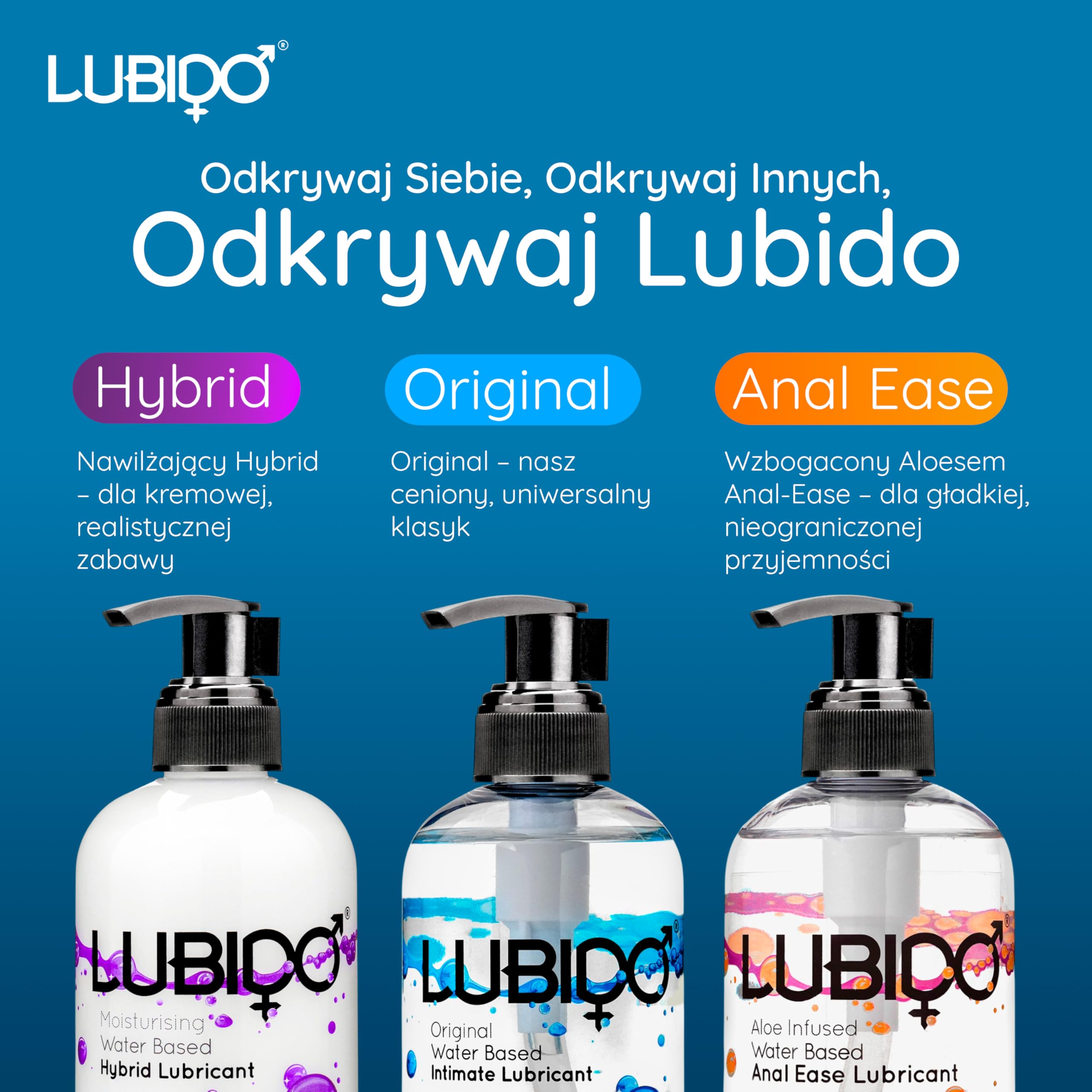 Lubido Original żel intymny na bazie wody bez parabenów - 250ml