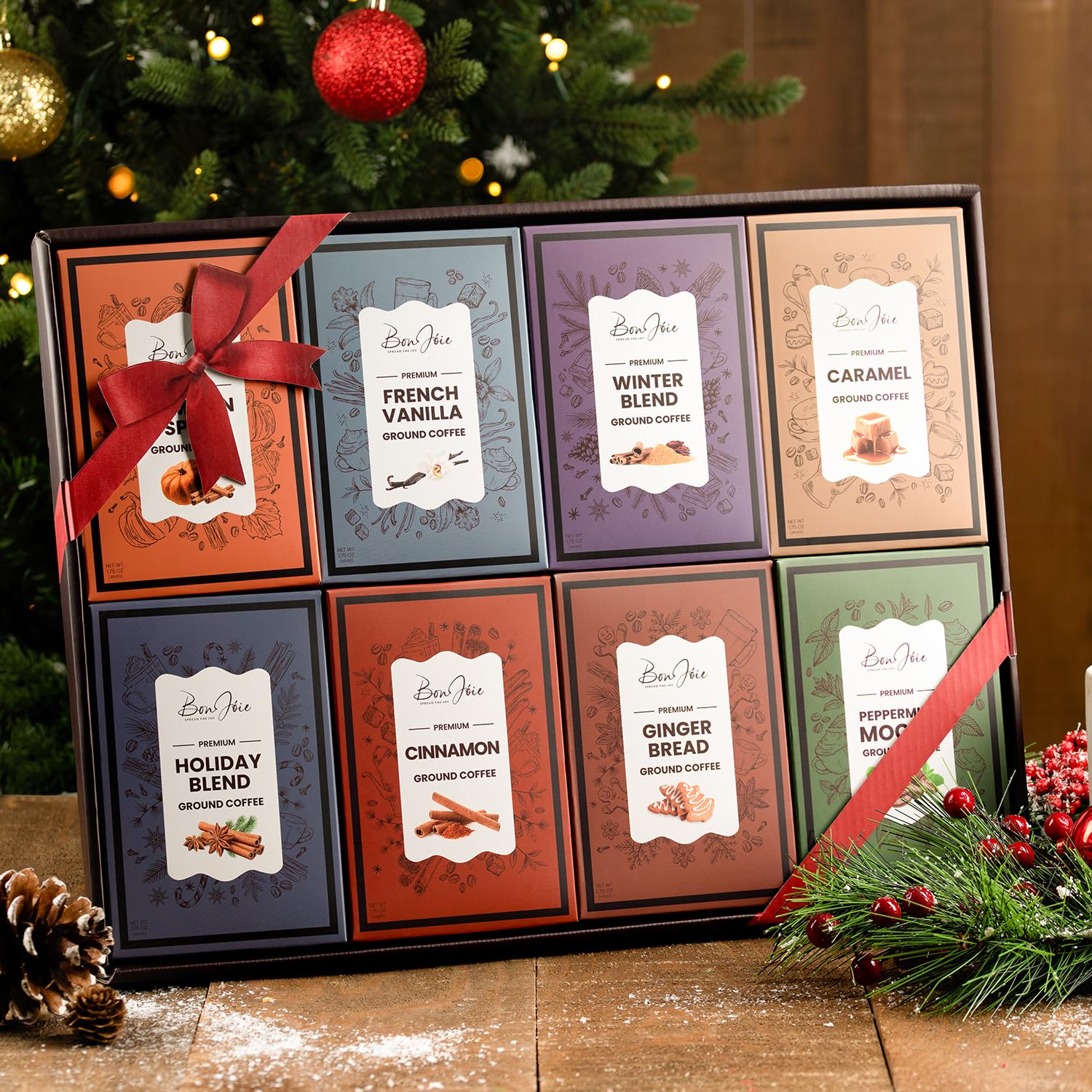 Coffee Gifts Set For Coffee Lovers - Ground Coffee Sampler Gift Set For Women & Men - Women Gift
