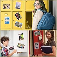 Vista 6 de Karenhi 100 portarretratos magnéticos a granel, marcos de fotos magnéticos de 4 x 6 pulgadas para refrigerador, fundas de fotos transparentes