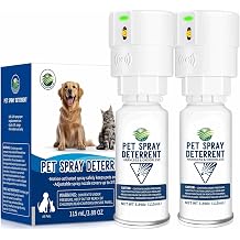 Cat Deterrent Spray [ 2 Pack ], Motion Activated Pet Deterrent Spray System