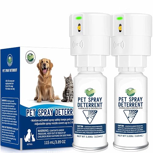 Cat Deterrent Spray [ 2 Pack ], Motion Activated Pet