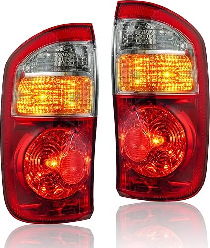 PAANLOK DOT Approved OE-Style Red Tail Lights for 2004 2005 2006 Toyota Tundra C