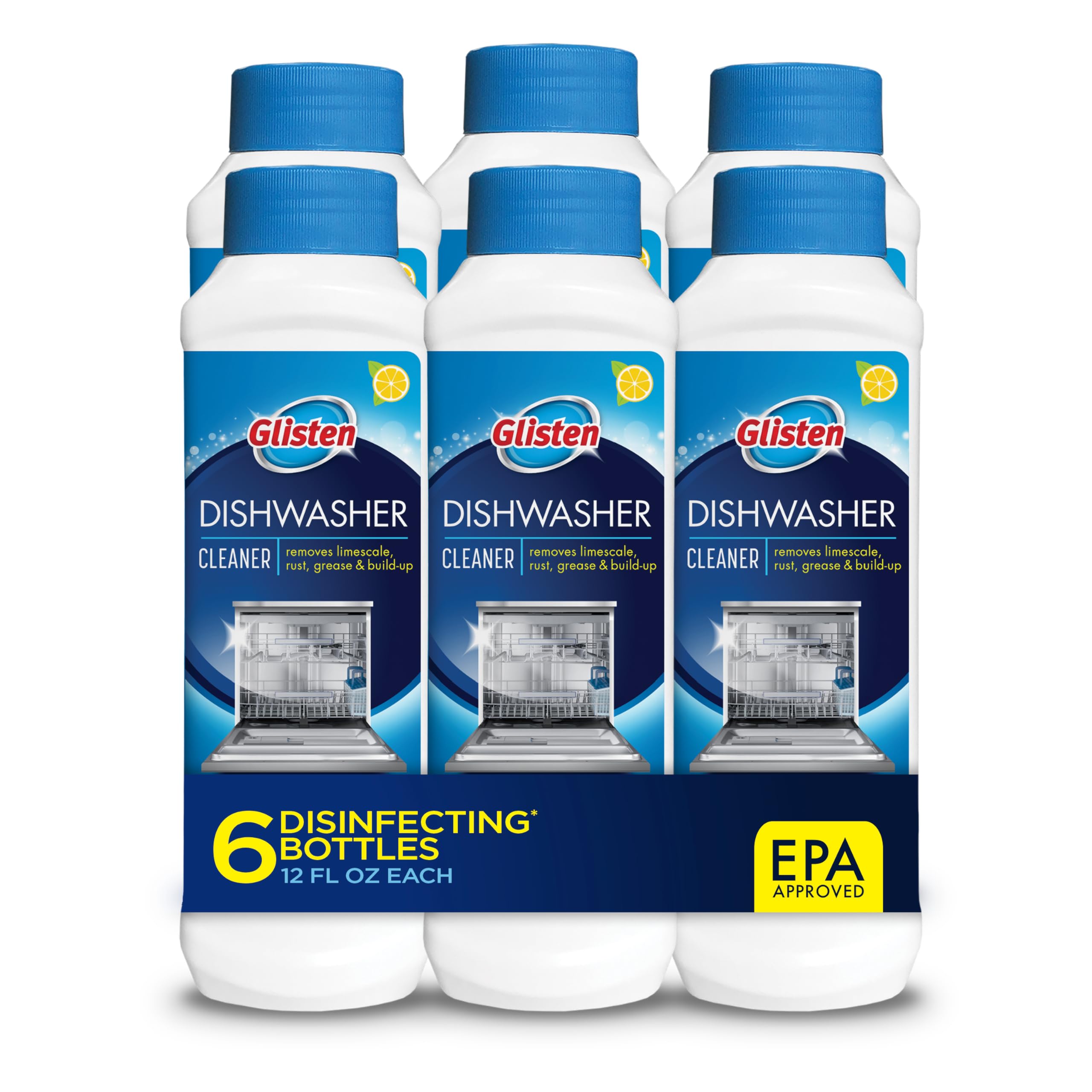 Glisten Dishwasher Cleaner Removes Limescale Rust Buildup And