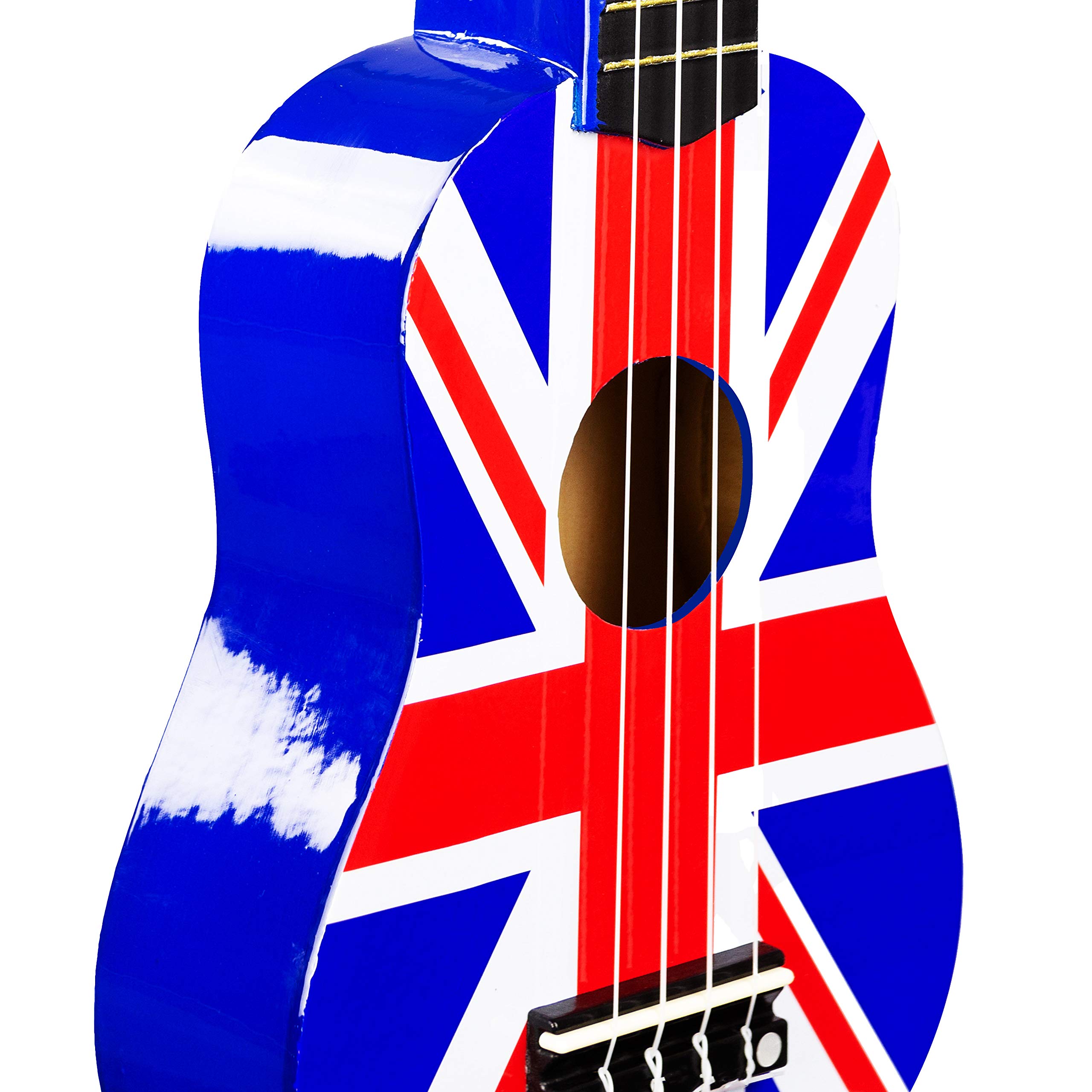 Martin Smith Ukulele sopranowe z torbą na ukulele i wzorem Union Jack