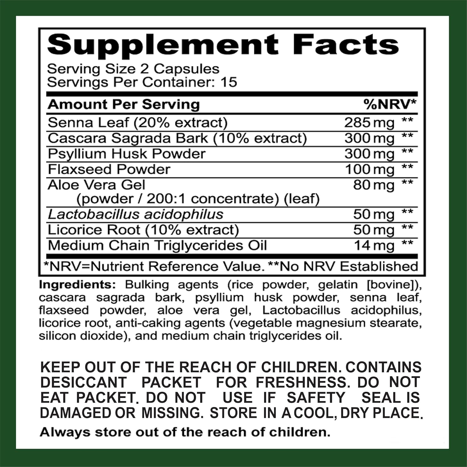 15 Day Cleanse | Colon Detox with Natural Laxative for Constipation & Bloating. 30 Pills to Detoxify & Boost Energy | Extra-Strength Senna Leaf Supplements | Strong for Some People. : Health & Household