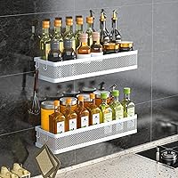 Vista 3 de PUSDON Metal Wall Hanging Basket 2 Packs DIY Suitable for Multiple Scenes - Large White Netting