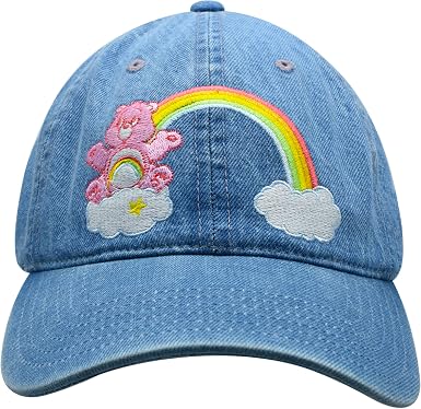 Rainbow Adult Baseball Cap, Denim 