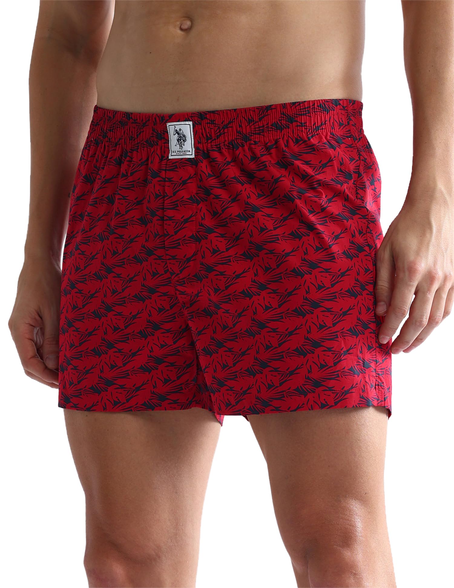 u.s. polo assn. Mens OEX05 Mid Rise Solid Inner Boxers - Pack of 2-picture-24
